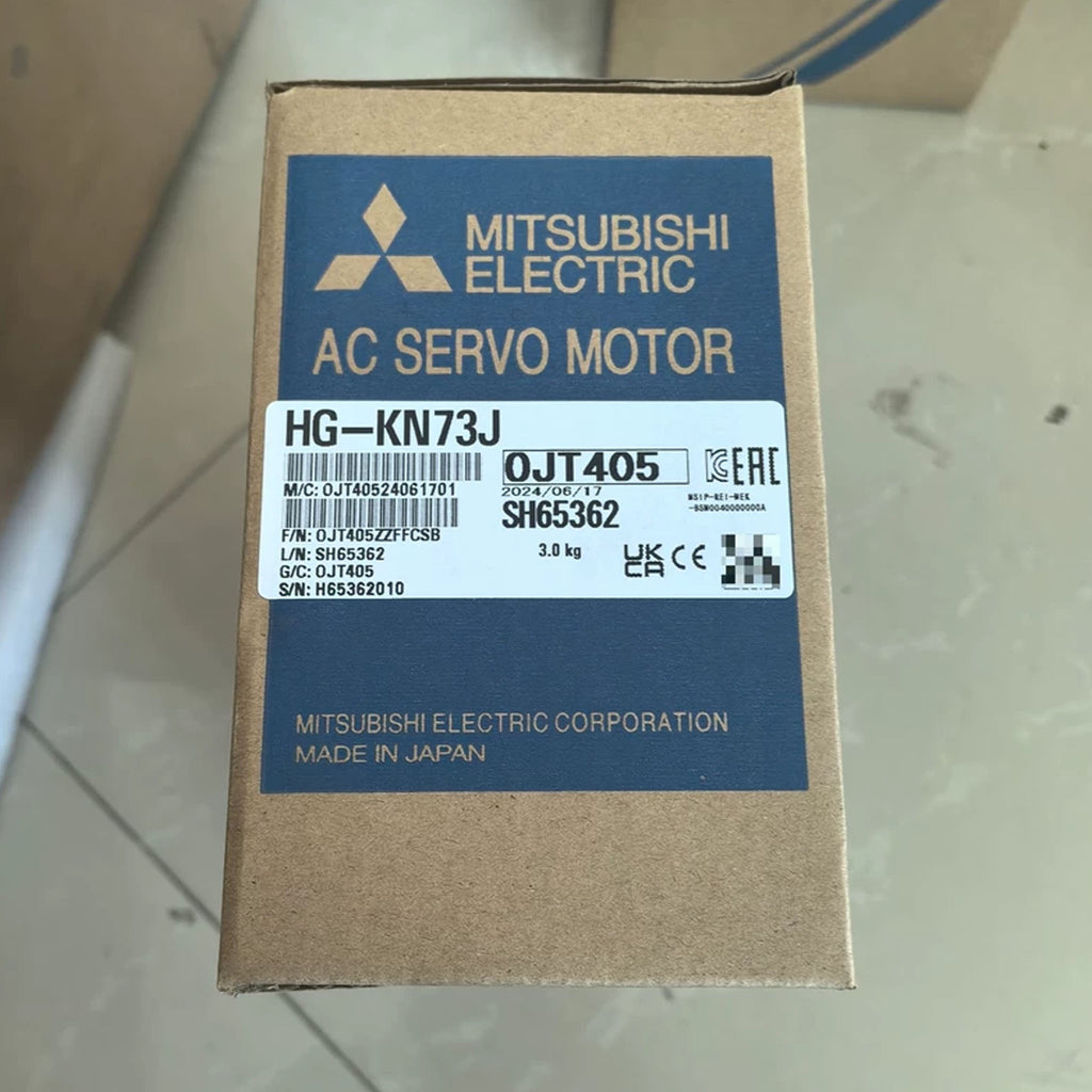 Mitsubishi Electric MELSERVO-JE Series 400W Low Inertia Servo Motor HG-KN43J | AC200V with Oil Seal 17-Bit Encoder